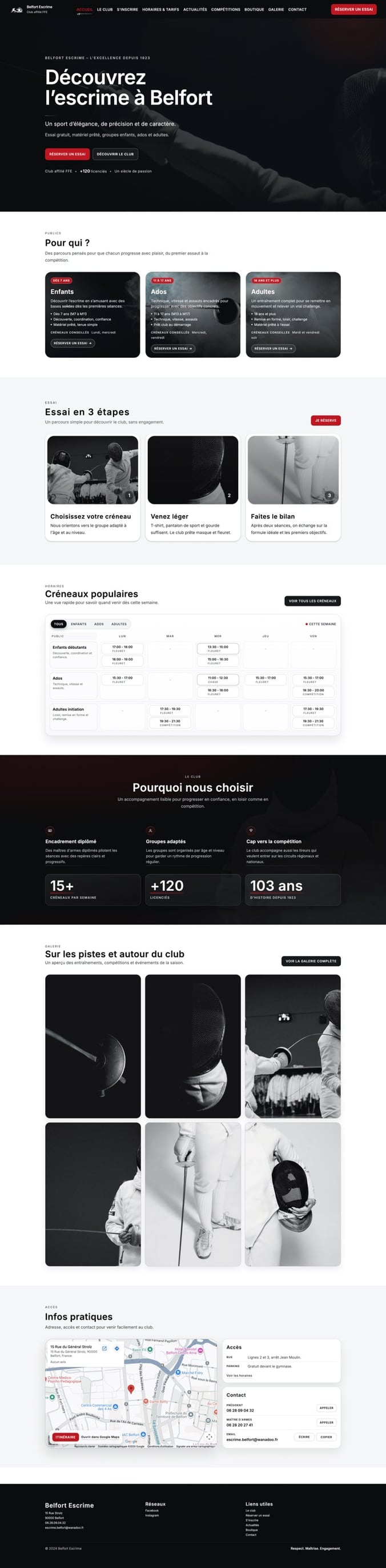aperçu de site pour Maquette client